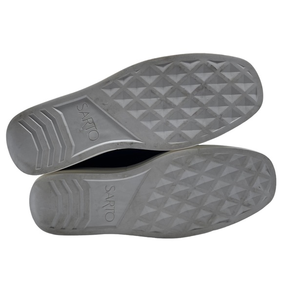 Franco Sarto Quinn Sneaker Black Leather Low Top Size 5.5 - Picture 11 of 12